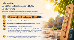 Anpassung der Unterrichtszeit
